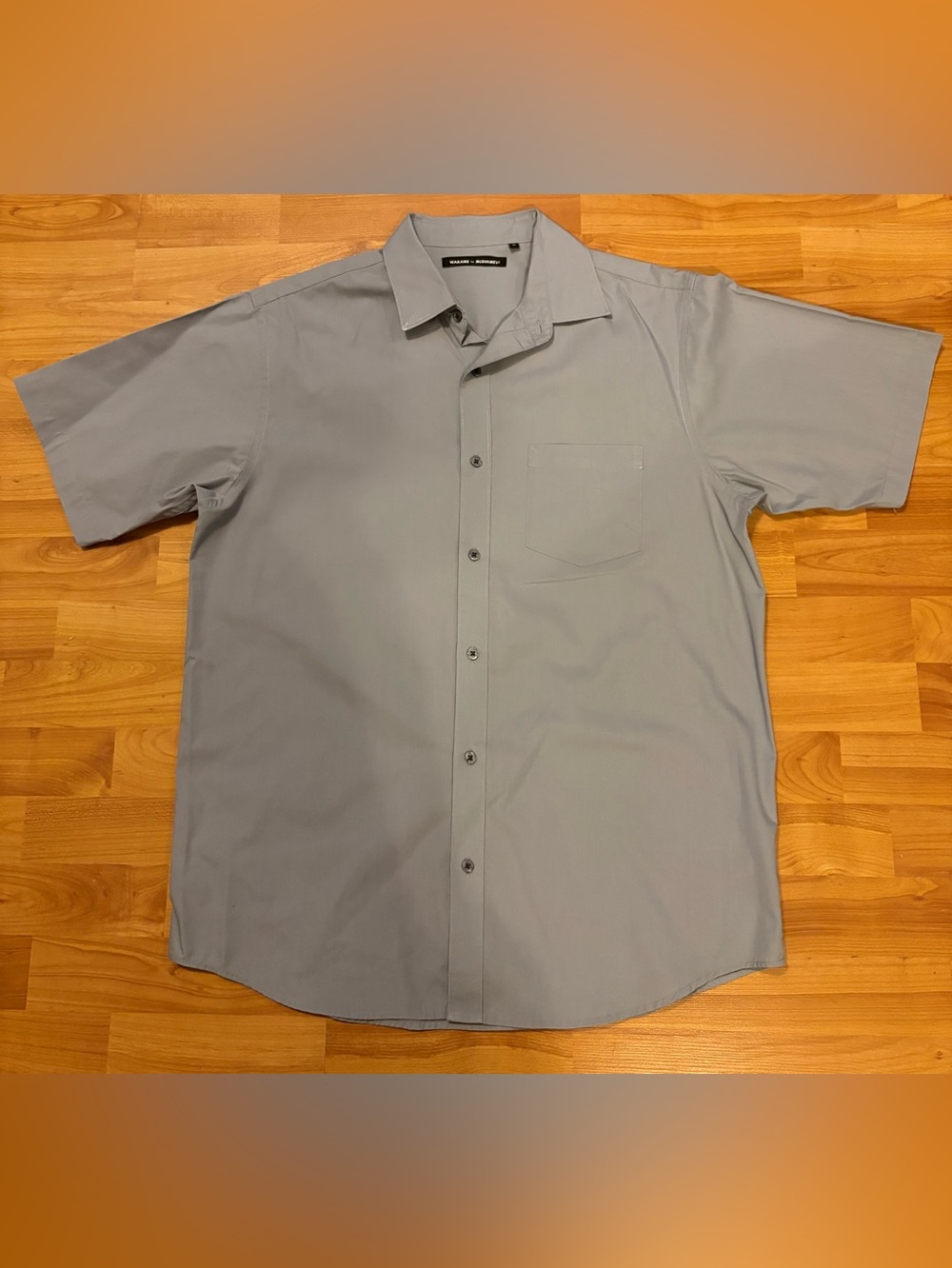 🔥(2) Waraire McDonald’s Light Gray Manager’s  Dynamic SS Button down Sz M, NWOT